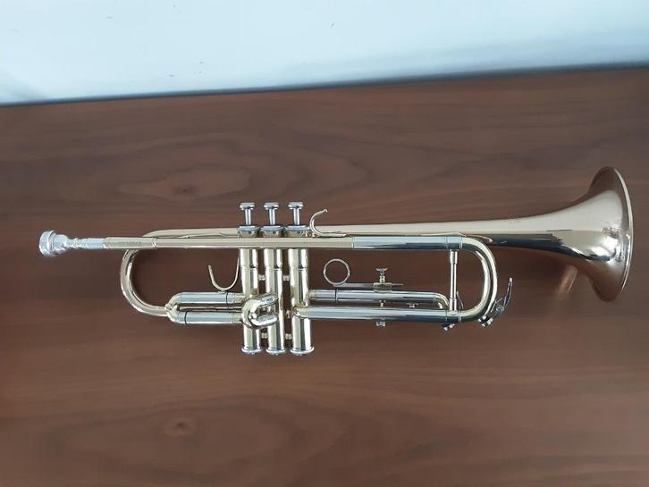 Andreas Eastman trompet + Vincent Bach mondstuk, Muziek en Instrumenten, Blaasinstrumenten | Trompetten, Zo goed als nieuw, Bes-trompet
