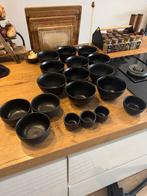 Zwarte soepkommen, snackkomme en sauskommen., Huis en Inrichting, Keuken | Servies, Ophalen of Verzenden, Gebruikt, Overige stijlen