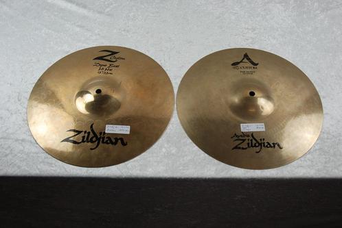 Zildjian  A custom / Z dyno beat custom hihat combi 820  13", Muziek en Instrumenten, Instrumenten | Onderdelen, Gebruikt, Drums of Percussie