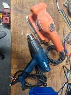 Vlakschuurmachine en verfbrander., Ophalen of Verzenden, Gebruikt, Minder dan 600 watt, Vlakschuurmachine