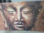 Groot, 2 delig schilderij van een Boedha, Ophalen, Gebruikt, Oorspronkelijke maker, 125 cm of meer