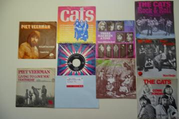 The Cats 10 Singles en 15 LP's in de aanbieding beschikbaar voor biedingen