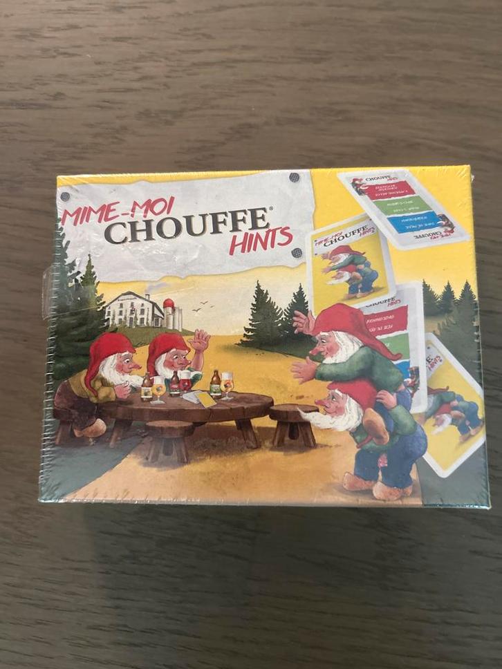 Mime-Moi Chouffe Hints - Nieuw in verpakking!, Hobby en Vrije tijd, Gezelschapsspellen | Bordspellen, Nieuw, Drie of vier spelers
