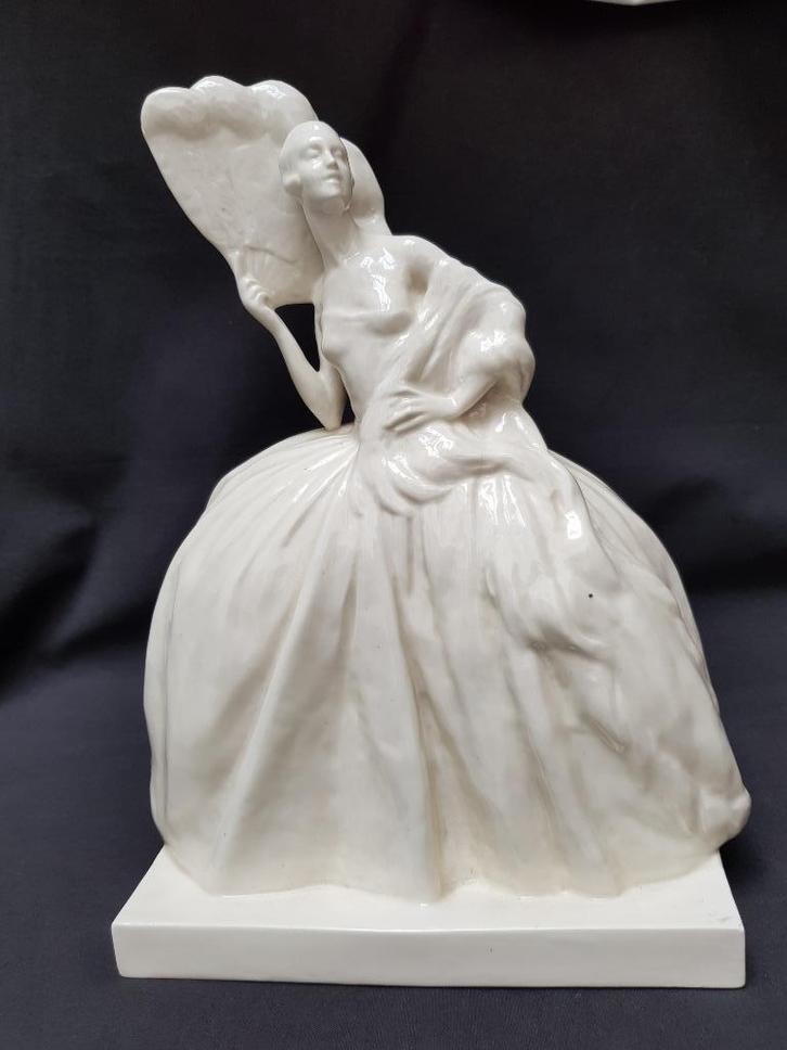 Figurine Art Deco - 32 cm - Domergue Odette., Antiek en Kunst, Antiek | Keramiek en Aardewerk, Ophalen of Verzenden