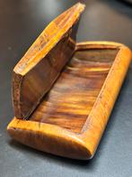 ZEER ZELDZAAM Antiek 18de eeuw houten snuifdoosje, Ophalen of Verzenden