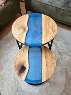 Unieke handgemaakte set epoxy salontafels, Ophalen, Epoxy, Rond, Nieuw