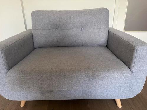 Grijze Loveseat Palermo Wehkamp, Huis en Inrichting, Fauteuils, Zo goed als nieuw, Stof, 75 tot 100 cm, Ophalen
