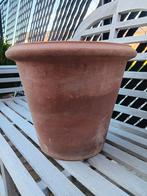 Terra cotta pot, Tuin en Terras, Bloempotten, Ophalen, Rond, Zo goed als nieuw, Minder dan 40 cm