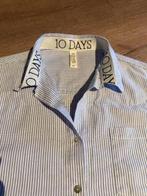 10Days oversized gestreepte blouse XS 38 40 blouse 10 Days, Maat 38/40 (M), Blauw, 10days, Ophalen of Verzenden