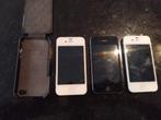 Partij 3x iphone 4 zonder laders en toegangscodes, Telecommunicatie, Ophalen of Verzenden, Zo goed als nieuw, Zwart, 64 GB