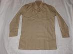 Nieuw effen bruin beige overhemd, Ophalen of Verzenden, Nieuw, Halswijdte 38 (S) of kleiner