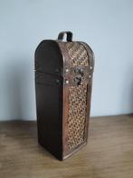 LEUKE OUDE BROCANTE HOUTEN WIJNKOFFER, Huis en Inrichting, Woonaccessoires | Wijnrekken, Gebruikt, Ophalen of Verzenden, Minder dan 5 flessen