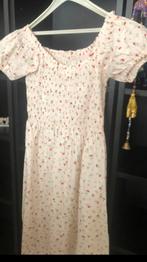 Leuke lange jurk, korte mouwen, elastische taille,, Maat 38/40 (M), H&M, Overige kleuren, Nieuw