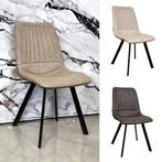 Set van 4x eetkamerstoel Pluto van MX Sofa., Overige kleuren, Nieuw, Ophalen of Verzenden, Metaal