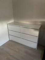 Witte ladekast, Huis en Inrichting, Ophalen, Gebruikt, 100 tot 150 cm, 5 laden of meer