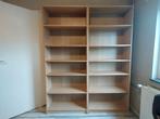2 licht eiken Ikea Billy boekenkasten, Huis en Inrichting, Ophalen, Met plank(en), Gebruikt, 200 cm of meer