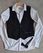 Blouse, Gilet en vlinderstrik - Maat 146, Ophalen, Zo goed als nieuw, Jongen, Overige typen