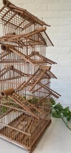 Vintage pagode vogelkooi, bamboe, Ophalen, Gebruikt, Onbekend, Onbekend