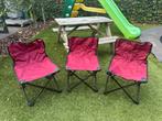 3 kinder campingstoelen, Caravans en Kamperen, Ophalen of Verzenden, Gebruikt, Campingstoel