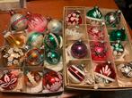RETRO KERSTBALLEN KLEUR, Ophalen of Verzenden, Gebruikt