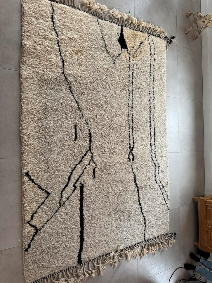 XXL Berber Vloerkleed - 100% Wol - Handgeknoopt, Huis en Inrichting, Stoffering | Tapijten en Kleden, Nieuw, 200 cm of meer, Rechthoekig