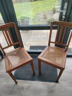 eetkamer stoelen 2 stuks, Huis en Inrichting, Stoelen, Ophalen, Gebruikt, Twee, Bruin