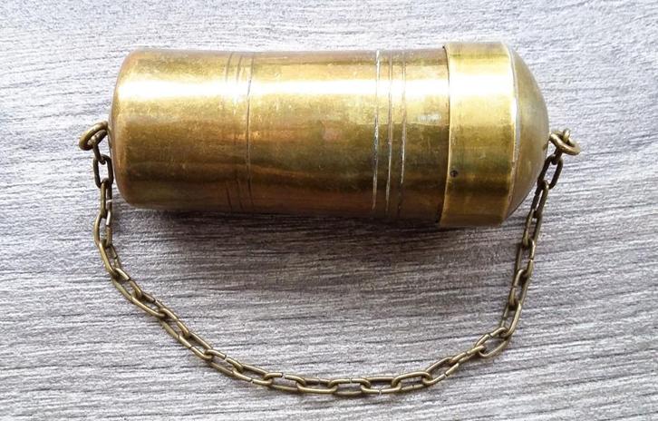 Circa 1750 - 1850 Tondeldoos Vuurmaker Pijp Roker Vuurslag, Antiek en Kunst, Antiek | Koper en Brons, Koper, Ophalen of Verzenden