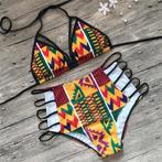 Gele rode afrikaanse push up bikini boho dames vrouwen, Verzenden, Nieuw, Overige kleuren, Bikini