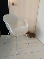 Eetkamer stoel wit, 6 stuks, Huis en Inrichting, Stoelen, Ophalen, Kunststof, Wit, Zo goed als nieuw
