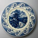 Delftblauw bord Societe Ceramique Maestrichy aardewerk, Ophalen of Verzenden
