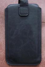 Universeel telefoonhoesje leer 14,8 x 8,8 cm, z.g.a.n., Ophalen, Zo goed als nieuw