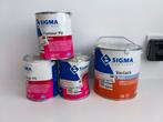 Sigma S2U ral9010 hoogglans en S2U primer. Duitse verpakking, Doe-het-zelf en Verbouw, Verf, Beits en Lak, Wit, Nieuw, Ophalen of Verzenden