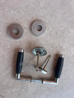 Mooie jaren 30  deurklink set, Ophalen of Verzenden, Gebruikt, Rvs, Klink of Kruk