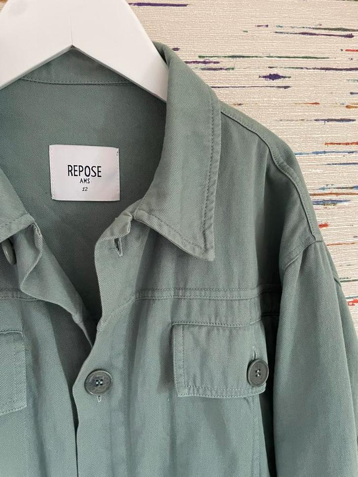 Repose AMS Legergroene Jas/Blouse - Maat 12, Kinderen en Baby's, Kinderkleding | Maat 176, Zo goed als nieuw, Jongen of Meisje