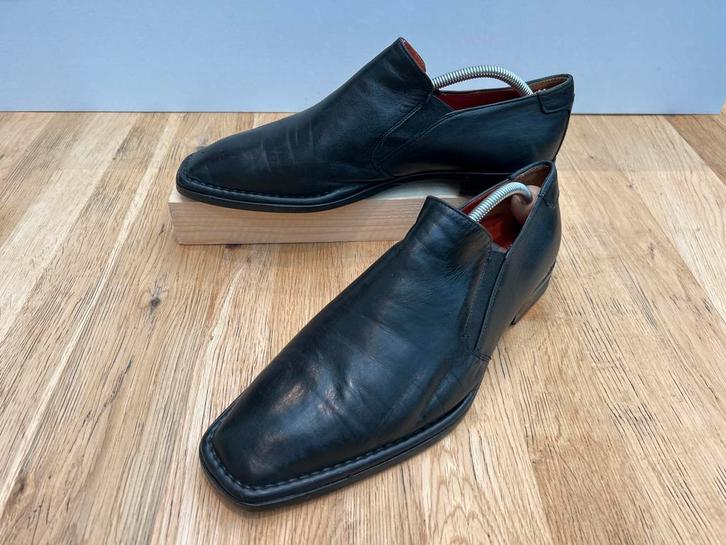 Koil Italiaanse leren instappers - Maat 44 (valt als 46), Kleding | Heren, Schoenen, Zo goed als nieuw, Loafers, Zwart, Verzenden