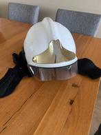 1 brandweer blushelm en 1 HV helm, Ophalen, Met vizier, Gebruikt