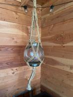 Mooie glazen hang-vaas voor plant, kaars of deco, Huis en Inrichting, Woonaccessoires | Stolpen, Ophalen, Zo goed als nieuw