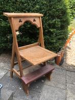 Bidstoel, hout met kniel kussen, Antiek en Kunst, Antiek | Meubels | Stoelen en Banken, Ophalen