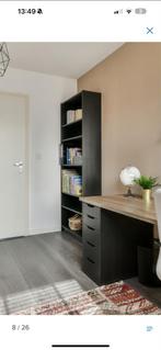Ikea Billy Boekenkast - Zwart Eikenpatroon, Ophalen, Met plank(en), 200 cm of meer, 50 tot 100 cm