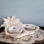 Antiek petit fours setje met 6 bordjes, Ophalen of Verzenden