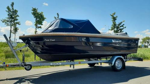 Wizard 490 sloep, Watersport en Boten, Sloepen, Gebruikt, Tot 10 pk, 3 tot 6 meter, Buitenboordmotor, Benzine, Polyester, Ophalen