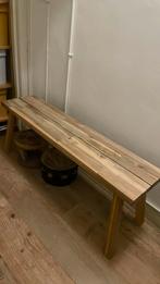 Bankje, hout, Tuin en Terras, Ophalen, Gebruikt, Hout