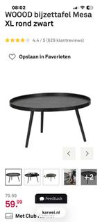 Woood tafel mesa bijzettafel, Ophalen, Rond, Minder dan 55 cm