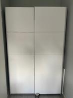 Zweef-/schuifdeurkast Monza wit 130 cm breed, Huis en Inrichting, Kasten | Kledingkasten, Ophalen, Gebruikt, 100 tot 150 cm, 200 cm of meer