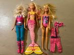 3x Mattel Barbies barbiepoppen zeemeermin met poppenkleding, Ophalen of Verzenden, Gebruikt, Barbie