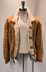 Unieke lammy coat bomber - heren maat L - lamsleer & vacht, Ophalen of Verzenden, Gedragen, Maat 52/54 (L), Bruin