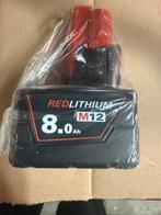 Milwaukee m12 8 ampere accu, Ophalen of Verzenden, Nieuw