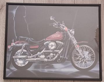 Harley Davidson afbeelding in frame beschikbaar voor biedingen