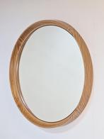 XL Vintage rond spiegel hout kunststof Deens mid century ‘60