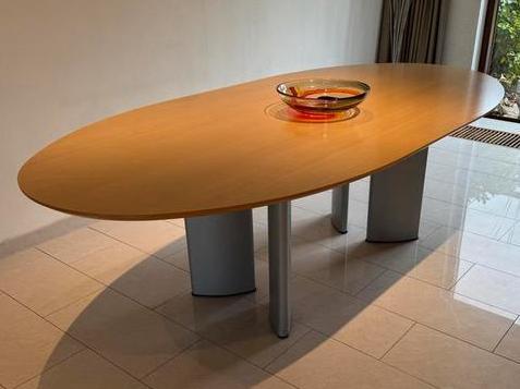 Arco Multiple grote ovale eettafel - Nederlands design, Huis en Inrichting, Tafels | Eettafels, Gebruikt, 100 tot 150 cm, 200 cm of meer